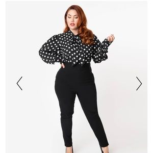 Unique Vintage High Waist Rizzo Cigarette Pants